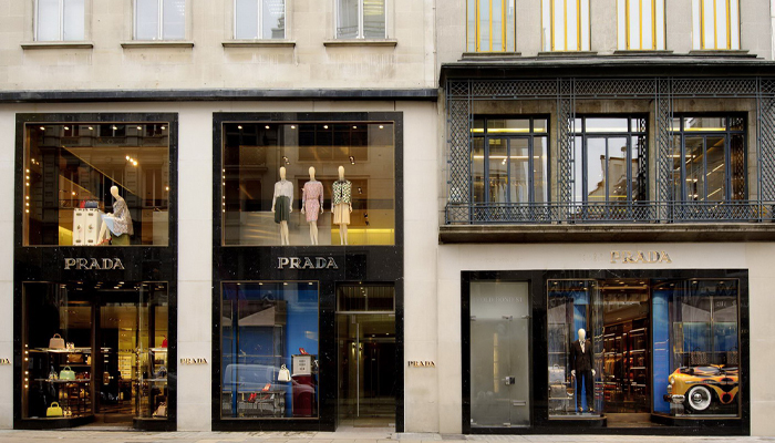 Prada store frontage